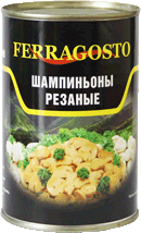 Шампиньоны  резаные