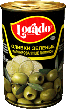оливки зеленые фаршированные лимоном